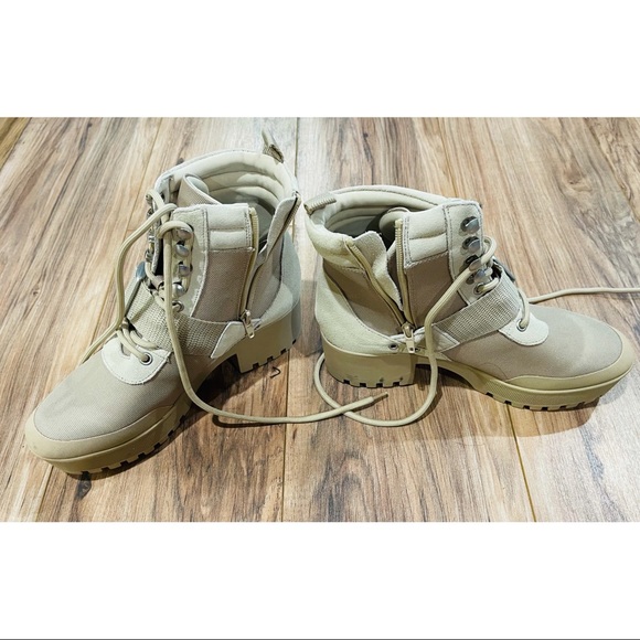 Steve Madden Womens Grady Lug-Sole Lace-Up Combat Boots - Picture 5 of 7